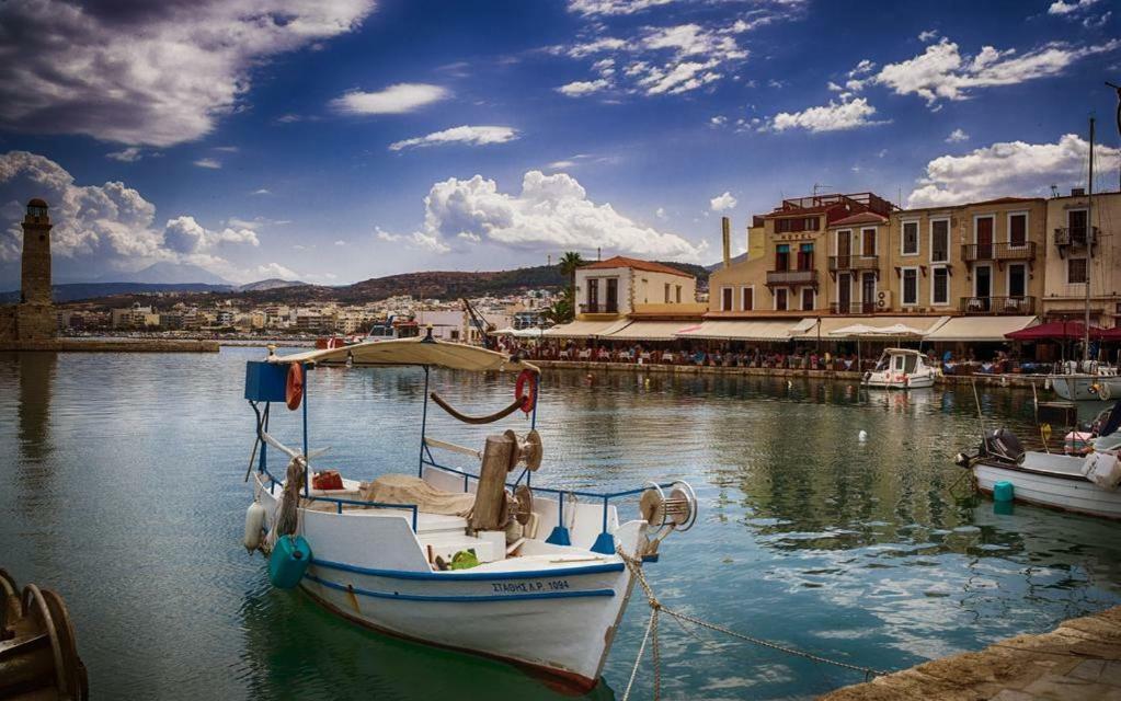 Sea View Cozy Studio Near Center Of Rethymno Town Eksteriør billede