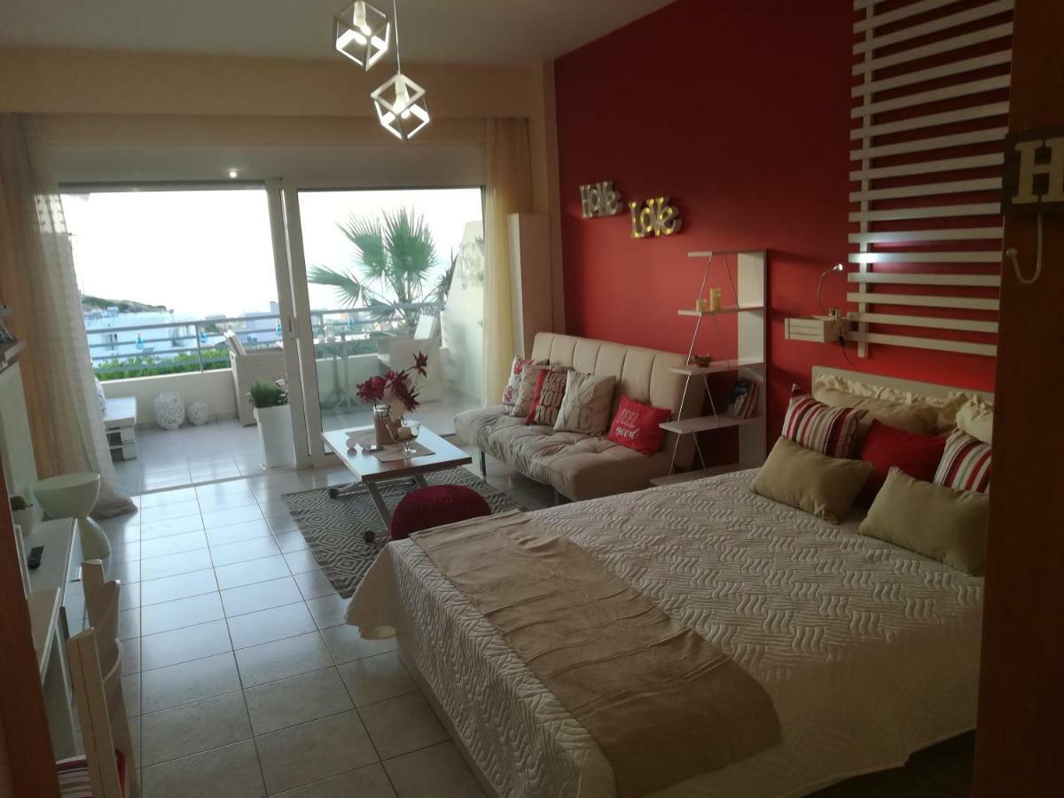 Sea View Cozy Studio Near Center Of Rethymno Town Eksteriør billede