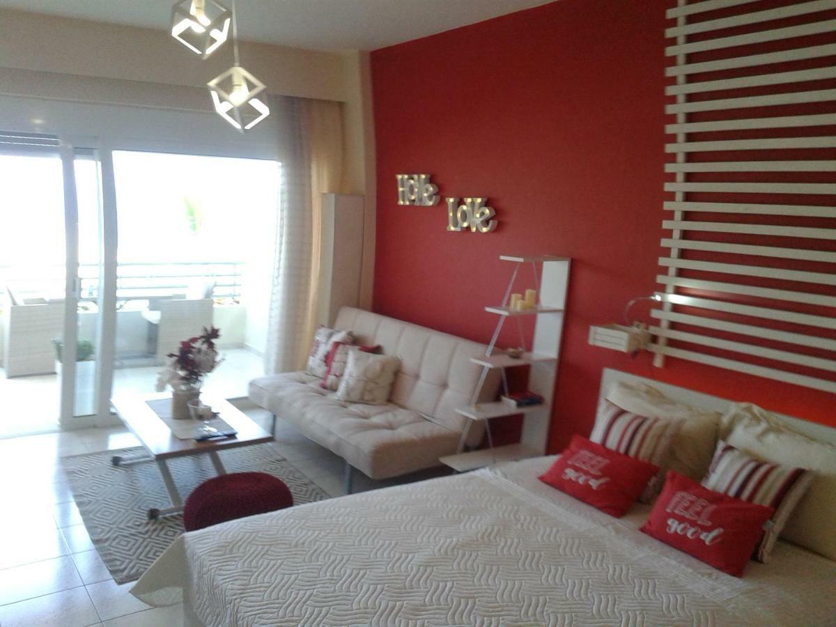 Sea View Cozy Studio Near Center Of Rethymno Town Eksteriør billede
